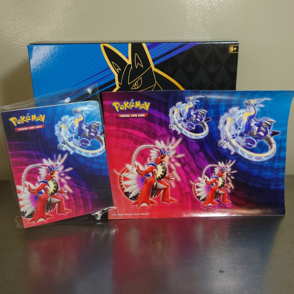 Crown Zenith Pokemon Lot - Pokemon Trading Card Binder & Stickers